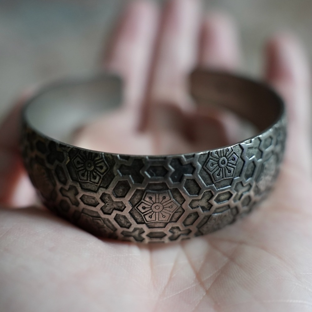 Adjustable boho cuff bracelet from Thailand one size fits all